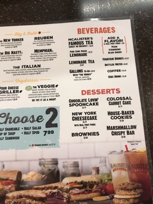 Menu photo 2 McAlister's Deli Schererville, IN Menu photo 2 McAlister's Deli Schererville, IN