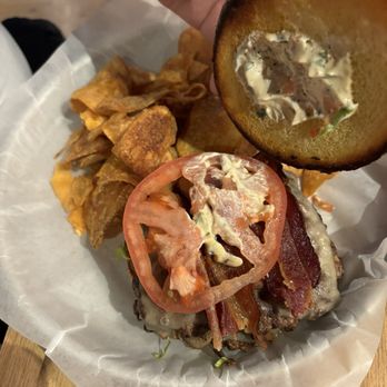 Hub Tavern + Grill - Deluxe Smash burger - Pubs Near Me - Kalamazoo, Michigan Hub Tavern + Grill - Deluxe Smash burger - Pubs Near Me - Kalamazoo, Michigan