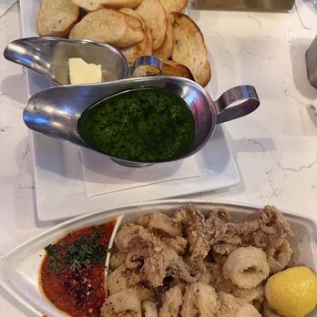 Noah Grant's - Small Calamari & pesto Bread Appetizer - Sushi Bars Near Me - Zionsville, Indiana