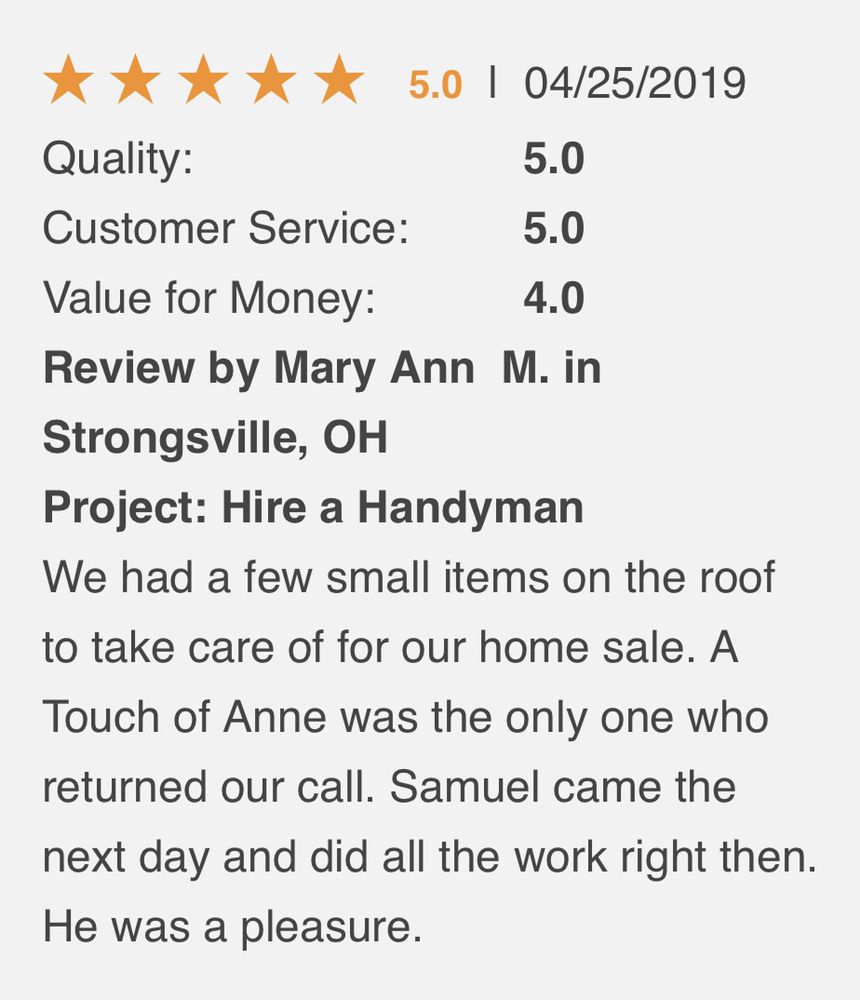 Slide of A Touch of Anne Restoration & Cleaning