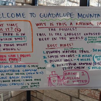 Guadalupe Mountains National Park - At Ranger station 12/9/25 - Parks Near Me - Salt Flat, Texas