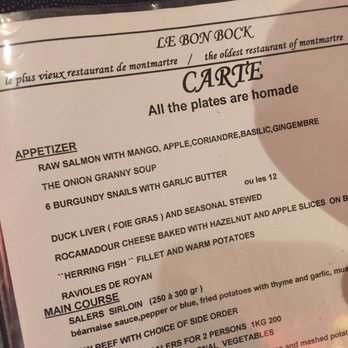 Le Bon Bock - French Near Me - Paris, 75