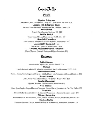 Menu photo 1 Cocco Bello Cafe Livingston, NJ