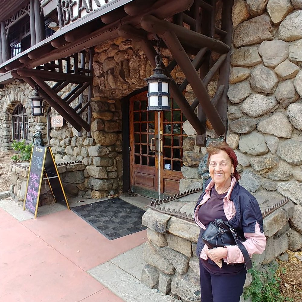 My husband's aunt ouside bear mountain in. My husband's aunt ouside bear mountain in.