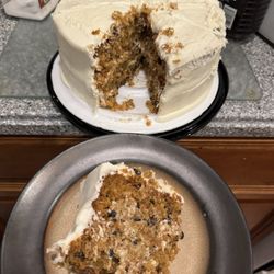 Pennsylvania Dutch Market - Carrot cake slice (5/2/24) (instagram: @issa.cheatday)