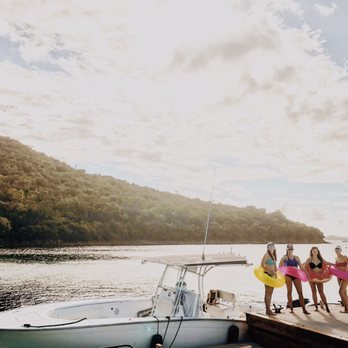 Local Legend Charters - A beautiful day at Caneel Bay, Virgin Island National Park, St. John with Local Legend Charters, a few beautiful ladies and heir floats! - Boat Charters Near Me - St Thomas, Virgin Islands