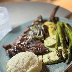 The Foxtail on the Lake - New York strip prepared perfectly