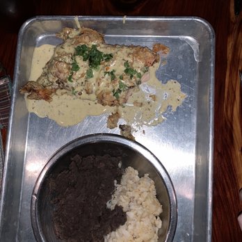 Industry - Chicken fried chicken with rice and beans - New American Near Me - San Marcos, Texas