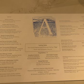The Anchorage - Full menu as of 3/2/2024 - New American Near Me - Greenville, South Carolina The Anchorage - Full menu as of 3/2/2024 - New American Near Me - Greenville, South Carolina