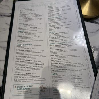Octopus Peru - Menu - Seafood Near Me - Sacramento, California