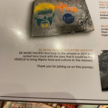 Be More Pacific - Guy Fieri - Filipino Near Me - Houston, Texas