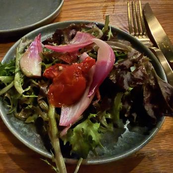 Adamo's - Side salad that came with the pasta - New American Near Me - Sacramento, California
