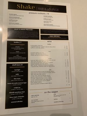 Menu photo 6 Shake Bar & Lounge San Diego, CA Menu photo 6 Shake Bar & Lounge San Diego, CA