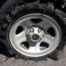 The shredded tire The shredded tire