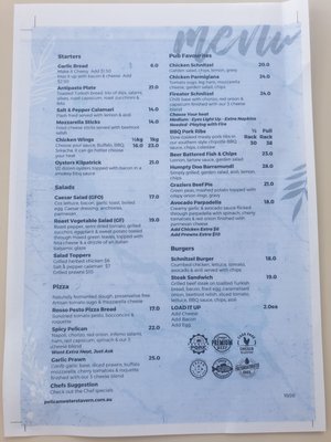 Menu photo 1 Pelican Waters Tavern Pelican Waters, QLD Menu photo 1 Pelican Waters Tavern Pelican Waters, QLD