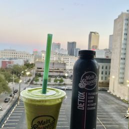 Plant power smoothie. Detox juice. My absolute favorites
