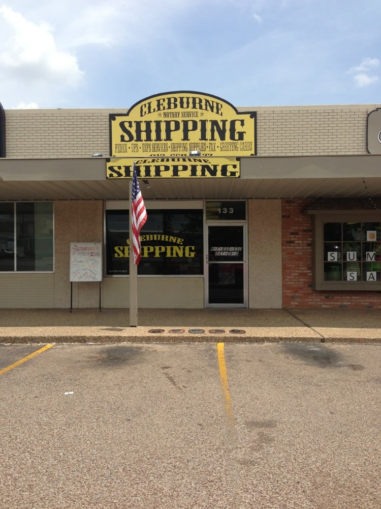 CLEBURNE SHIPPING Updated August 2024 133 S Ridgeway Dr, Cleburne