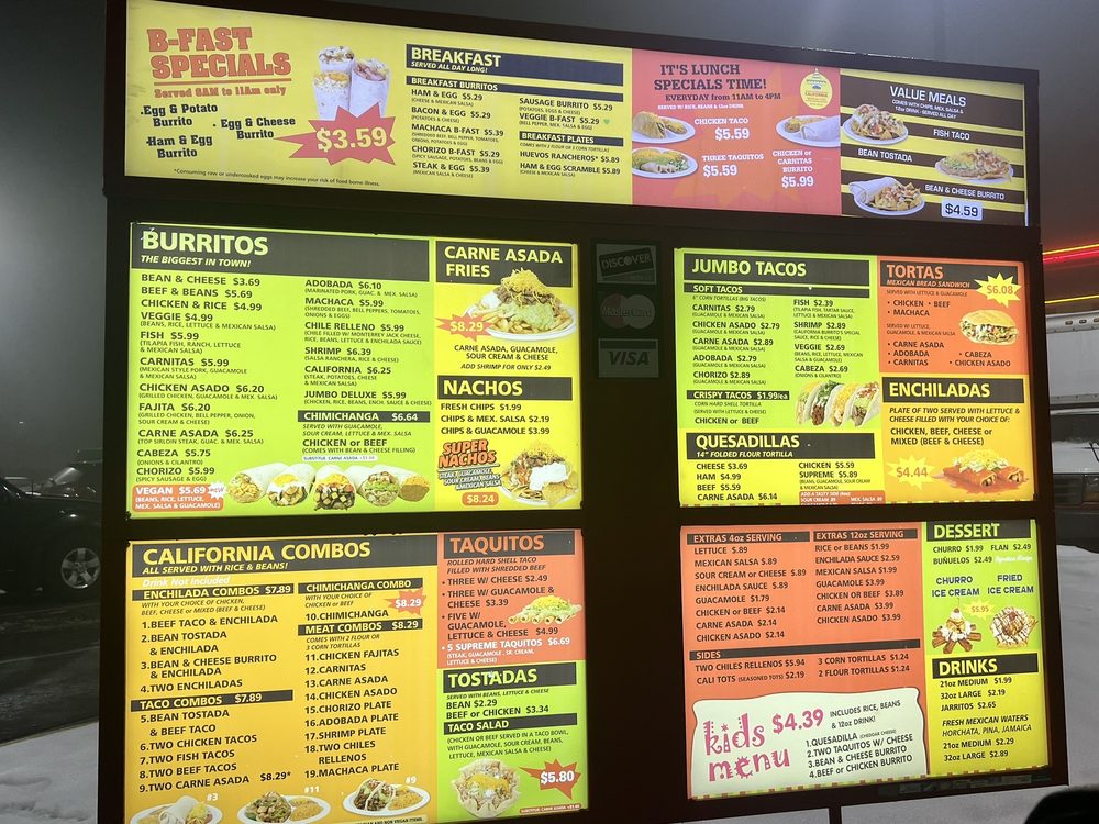 California Mexican Food