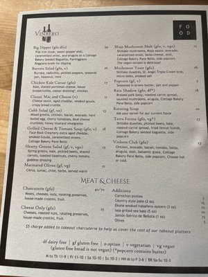 Menu photo 4 Vinbero Edmonds, WA