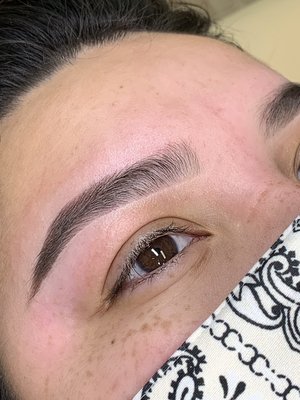 Brow Wax and Shaping - After a short consult with Yolanda, we map eyebrows to guided shape. We then use sensitive wax to remove hair and then tweeze any remainder. To finish the service, she complimentary fills in your eyebrows to desired shape. Brow tint, Brow Henna, and Brow Lamination are additional add ons.