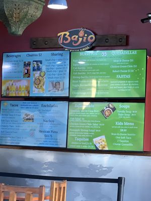Menu photo 1 Bajio Mexican Grill Happy Valley, OR