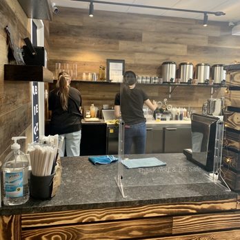 Bubble Box - a man and a woman in a coffee shop - Bubble Tea Near Me - Lawrence, Kansas