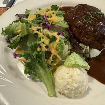 Akane Chaya - Hamburger with demi-glaze - Japanese Near Me - Gardena, California Akane Chaya - Hamburger with demi-glaze - Japanese Near Me - Gardena, California