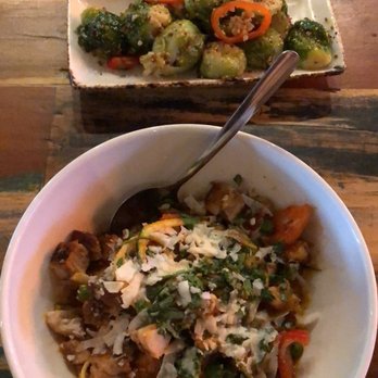 TownHall - Chicken zoodle bowl with brussels - New American Near Me - Cleveland, Ohio TownHall - Chicken zoodle bowl with brussels - New American Near Me - Cleveland, Ohio
