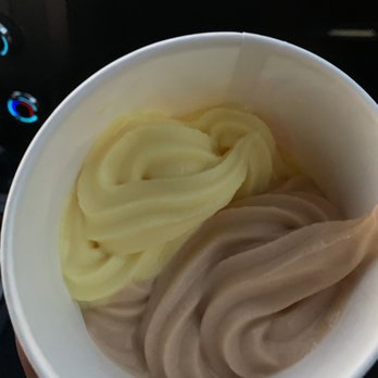 Yogurtland - my husband's half churro and half cake batter - Ice Cream & Frozen Yogurt Near Me - Henderson, Nevada