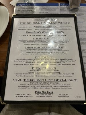 Menu photo 1 The Gourmet at Kenilworth Towson, MD Menu photo 1 The Gourmet at Kenilworth Towson, MD