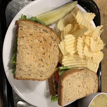 Stein's by Addie's - BLT Sandwich with corn chowder - Delis Near Me - Lexington, Kentucky Stein's by Addie's - BLT Sandwich with corn chowder - Delis Near Me - Lexington, Kentucky