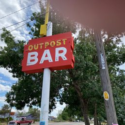 Outpost Bar - signage