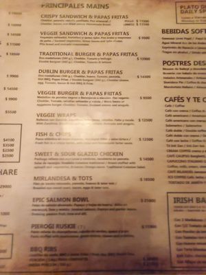 Menu photo 3 Sullivan's Buenos Aires, C