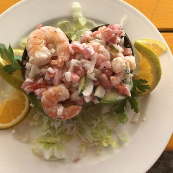 La Carreta - Shrimp stuffed avocado - Mexican Near Me - Puerto Vallarta, JAL