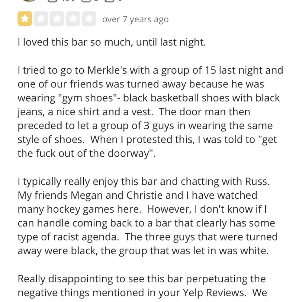 Merkle's - A past review - Bars Near Me - Chicago, Illinois Merkle's - A past review - Bars Near Me - Chicago, Illinois