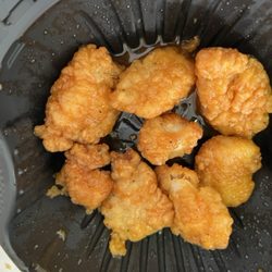Pizza Hut - $8 boneless chicken "wings" and a pizza with no cheese.