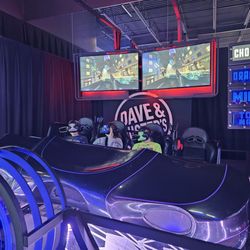 Dave & Buster's Sioux Falls - Kids riding VR