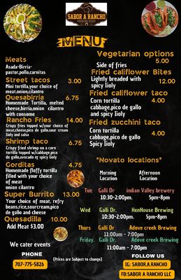 Menu photo 6 Sabor a Rancho Novato, CA Menu photo 6 Sabor a Rancho Novato, CA