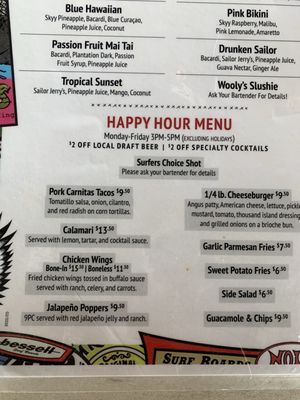 Menu photo 7 Wooly's Pismo Beach, CA Menu photo 7 Wooly's Pismo Beach, CA