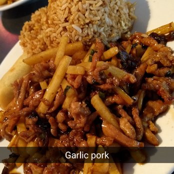China Stix - Garlic pork with fried rice - Chinese Near Me - Houston, Texas China Stix - Garlic pork with fried rice - Chinese Near Me - Houston, Texas