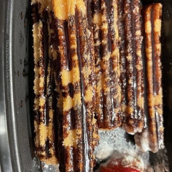 Casa Oaxaca - Churros with chocolate sauce - Mexican Near Me - Bethel, Connecticut Casa Oaxaca - Churros with chocolate sauce - Mexican Near Me - Bethel, Connecticut