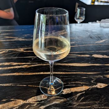 Morse Code Lounge - My small Pinot grigio wine for 13 dollars - Wine Bars Near Me - Winter Park, Florida Morse Code Lounge - My small Pinot grigio wine for 13 dollars - Wine Bars Near Me - Winter Park, Florida