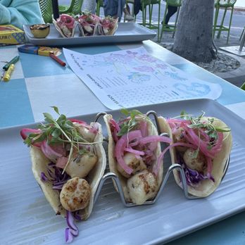 The Naughty Fox - Scallop tacos - New American Near Me - Avalon, California The Naughty Fox - Scallop tacos - New American Near Me - Avalon, California