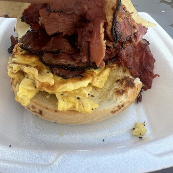 Fast Jacks - pastrami!!! Egg and swiss cheese - Coffee & Tea Near Me - Tampa, Florida