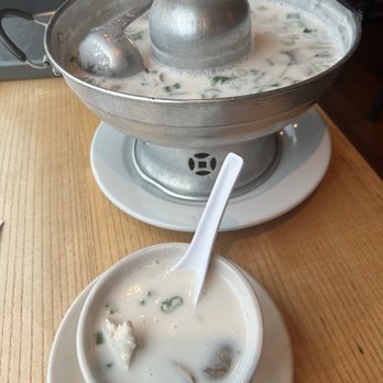 Basil Thai Cuisine - Chicken coconut soup Tom Kha Gai (Chicken Coconut)-Cup - Thai Near Me - Columbia, South Carolina