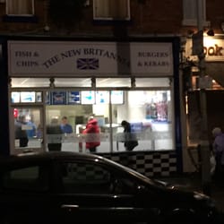Britannia Fish Bar - The outside of the New Britannia.