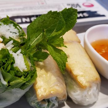 Shank & Bone - Spring rolls ($10), vegan by default. Not bad, but slightly bland with too much rice noodles on the inside. - Vietnamese Near Me - San Diego, California Shank & Bone - Spring rolls ($10), vegan by default. Not bad, but slightly bland with too much rice noodles on the inside. - Vietnamese Near Me - San Diego, California