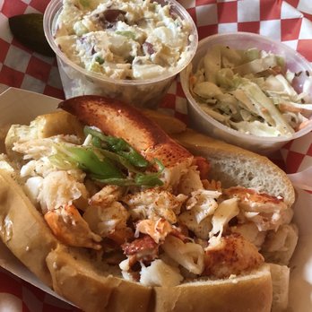 Red Hook Lobster Pound - The Maine Event : Connecticut Lobster Roll w Potato Salad - Seafood Near Me - Brooklyn, New York Red Hook Lobster Pound - The Maine Event : Connecticut Lobster Roll w Potato Salad - Seafood Near Me - Brooklyn, New York