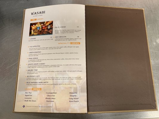 Menu photo 1 Wasabi Sushi & Grill Ridgeland, MS Menu photo 1 Wasabi Sushi & Grill Ridgeland, MS