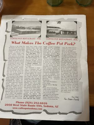 Menu photo 2 Coffee Pot Restaurant Sedona, AZ Menu photo 2 Coffee Pot Restaurant Sedona, AZ
